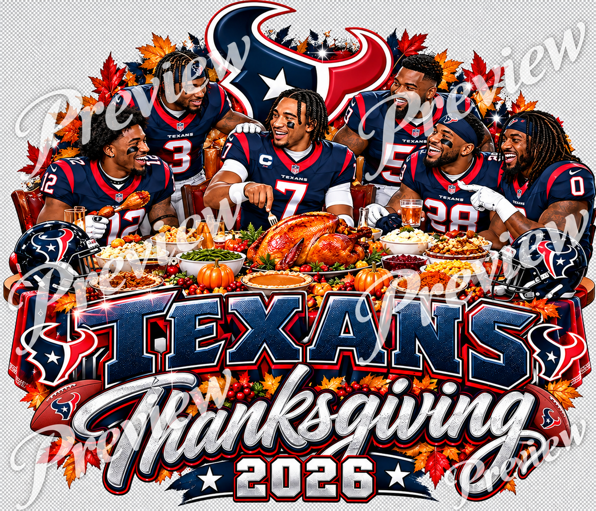 TEXAS FOOTBALL THANKSGIVING ON NAVY SHIRT